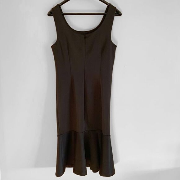 Carmen Marc Valvo Black Ruffle Hem Dress - Picture 4 of 6